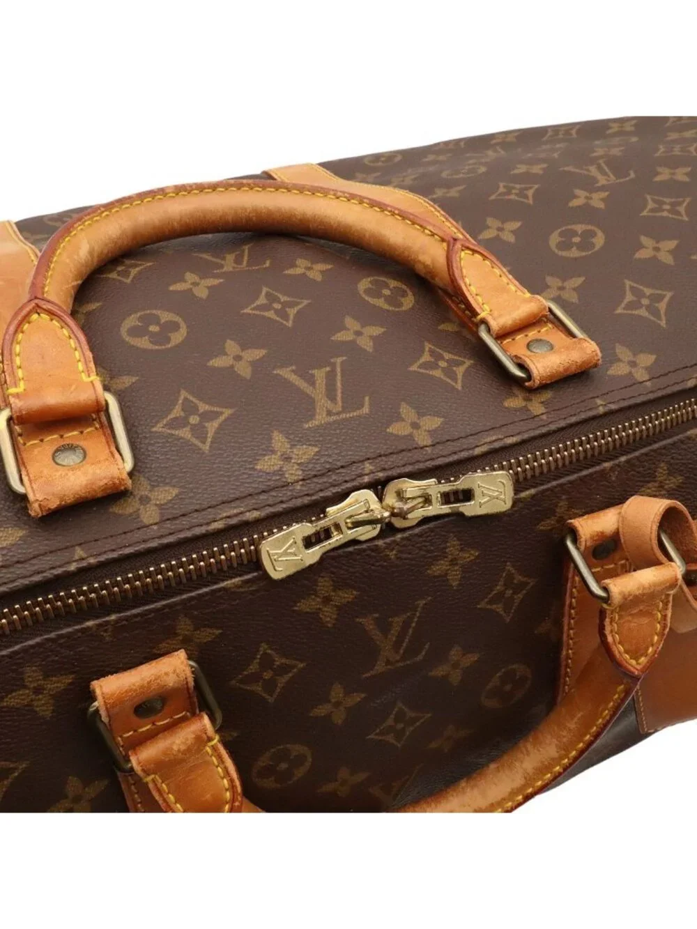 Louis Vuitton Monogram Keepall Bandouliere 60 Boston Bag Purse 2-Way